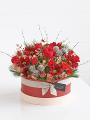 Yuletide Floral Hatbox